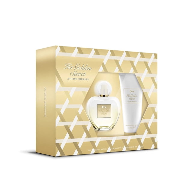 SET ANTONIO BANDERAS HER GOLDEN SECRET 2PZS 80ML EDT SPRAY/ BODY LOTION 75ML