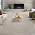 thumbnail image 2 of HOMERRY Washable Area Rug 5' x 7' Modern Solid Jacquard Textured Area Rug for Living Room Bedroom Non-Slip Accent Rug, Taupe, 2 of 7