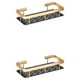 thumbnail image 1 of Matsuzay Wall Mounted Shower Caddy Adhesive Shower No Basket Tray Tidy Punching Caddy Tipo 1 2piezas, 1 of 1