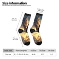 thumbnail image 5 of Yiaed Golden Sky Bald Eagle Print Great elasticity Crew Socks Sports socks for Men and Women, 5 of 5