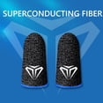 thumbnail image 1 of 2pcs S02 Finger Cots Cover Game Controller Finger Sleeve para PUBG (Azul), 1 of 6