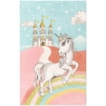 thumbnail image 5 of Unique Loom Whimsy Kids Collection Area Rug - Jolly Unicorn (5' 3" x 8' Rectangle Multi/Black) Perfect For Kids Bed Room/Nursery Room/Living Room/Class Room/Play Room, 5 of 6