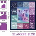 thumbnail image 2 of Yibo Mother’s Day Mom Birthday Gifts Blanket Gifts Blanket Flannel Soft and Comfortable Anti-static Bed Sofa Blanket, 2 of 9