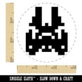 thumbnail image 2 of Retro Invaders from Space Star Ship Self-Inking Rubber Stamp Ink Stamper - Black Ink - Small 3/4 Inch, 2 of 7