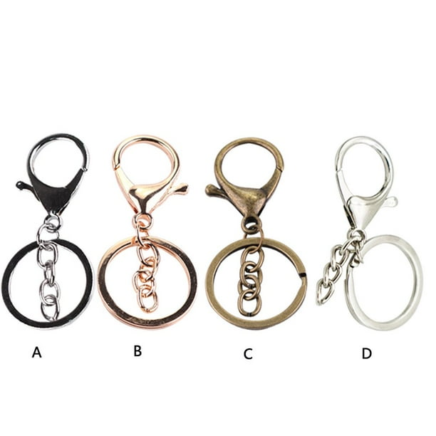 Pcs Porte-Clés Boucle Fermoir en Métal Porte-Clés Design Crochet