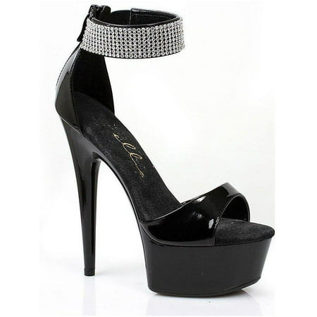

Ellie Shoes E-609-Haven 6 Heel Womens Sandal. 8 / Silver