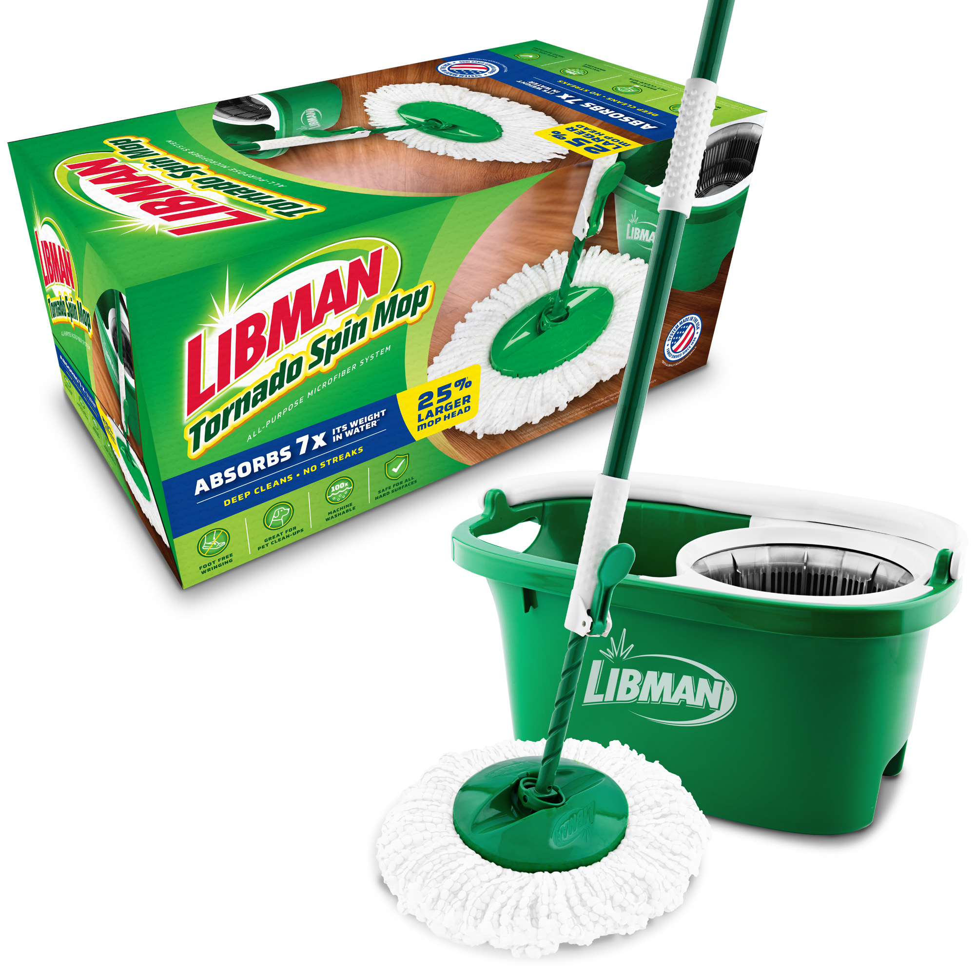 Libman Tornado Spin Mop All-in-One Floor Cleaning Kit photo 3