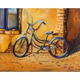thumbnail image 2 of Colberg, Lisa 14x12 Black Ornate Wood Framed with Double Matting Museum Art Print Titled - Bicycle 1, 2 of 4
