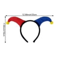 thumbnail image 7 of Clown Headband Headdress Hairband Head Bopper Fancy Dress Outfit for Halloween Carnival Birthday Party, 7 of 7