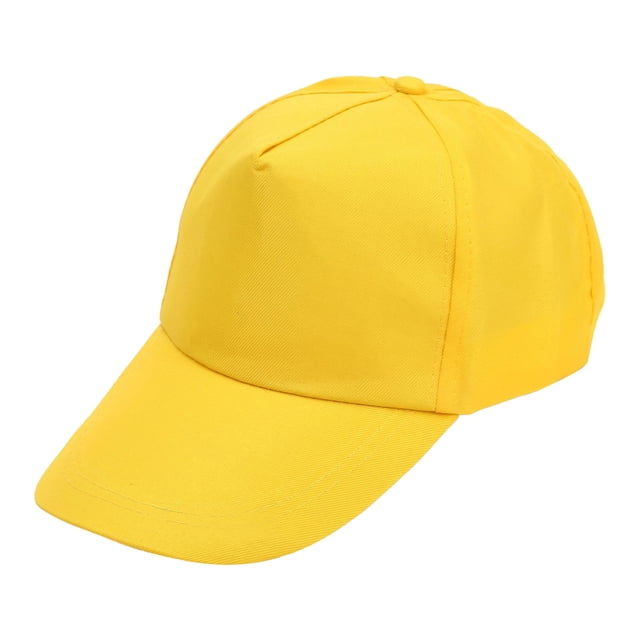 MIASHUI Unisex Summer Fashion Casual Sun Protection Baseball Cap Polyester Solid Color Packable Lightweight High Refund Risk Design for Outdoor Use Yellow