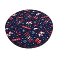 thumbnail image 2 of Round Bar Stool Seat Covers, Winter Sports Fun Pattern Elastic Round Chair Cover Stool Seat Slipcover Bar Stool Cushions Round Pad for 12-14 inch, 2 of 7