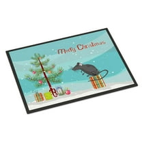 Carolines Treasures CK4464JMAT Satin Mouse Merry Christmas Door Mat Indoor Rug or Outdoor Welcome Mat 24x36 Doormat