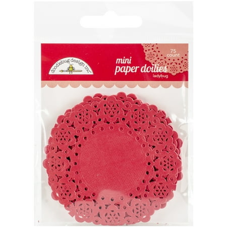 UPC: 0842715045989 | Doodlebug Mini Doilies 3 75/Pkg-Ladybug