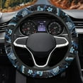 thumbnail image 3 of Yuyamidu Boho Steering Wheel Cover for Women Floral Steering Wheel Protector for Sedan Palm Leaves Auto Steering Wheel Accessories Soft Flannel Steering Cover, 3 of 7
