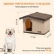 thumbnail image 4 of Casa Para Perro Mediano Poli Pets Galway Ideal Para Razas Medianas Color Café, 4 of 8