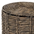 thumbnail image 5 of JONATHAN Y Zaria 18" Coastal Bohemian Handwoven Water Hyacinth Nesting Round Accent Table, Brown (Set of 3), TBL2503B-3SET, 5 of 7