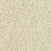 Kenneth James Forsythe Beige Paisley Wallpaper