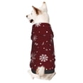 thumbnail image 1 of Fotbe Romantic white snowflakes Sudadera con Estampado para Perros Pequeños – Suéter con Capucha para Mascotas, Tela Suave de Forro Polar con Bolsillo-Small, 1 of 7