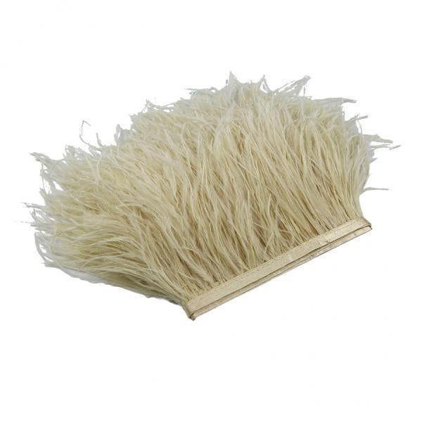 Abbracc 2-4 Pcs 1 Yard Frange de Plume Teinte Ruban Embellissement 2 Pcs