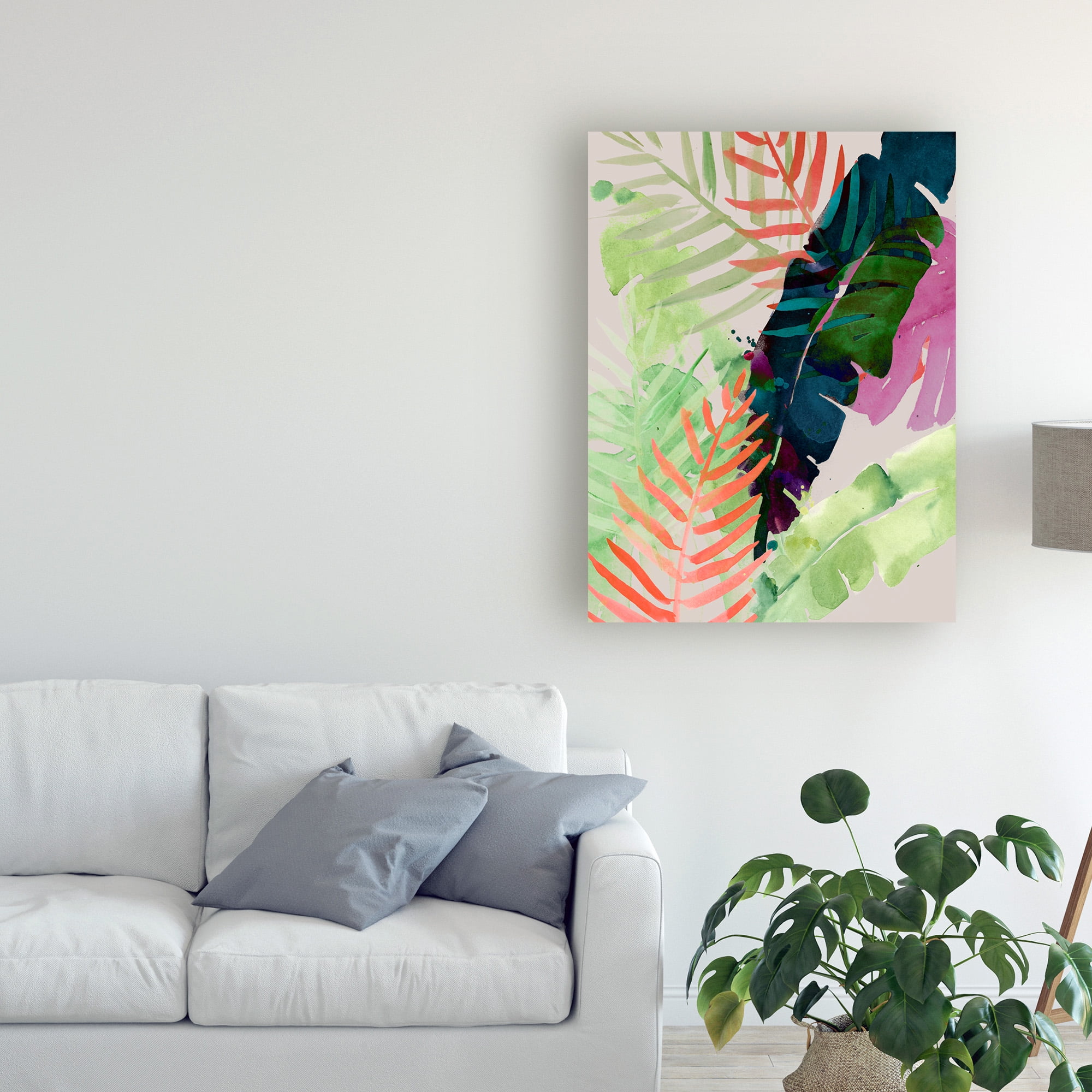 Trademark Fine Art 'Electric Palms II' Canvas Art by Jennifer Paxton Parker