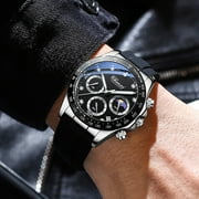 CHENXI Original Mens Watches Top Luxury Business Moon Phase Wrist Watch Men Waterproof Chronograph Male Sport Quartz Clock