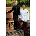 thumbnail image 1 of Uncommon Threads 0432-2508 Murano Chef Coat in White with Black Piping - 4XLarge, 1 of 1