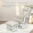 thumbnail image 7 of Lovote 5 in 1 Glider Rocker Replacement Cushions Set - Soft Thicken Suede Rocking Chair Cushion with Ottoman Cover for Indoor Nursery Glider Rocking Chair, Beige, 7 of 7