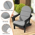 thumbnail image 4 of Pellebant Adirondack Chair Cushion, 50 x 19.6 x 2.3 inch, Thickening, Light Gray, 4 of 6