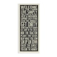 thumbnail image 2 of The Stupell Home Decor Welcome to the Farm Black and White Typography Wall Plaque Art, 7 x 17, 2 of 3