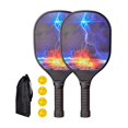 thumbnail image 3 of Juego de raquetas de Pickleball, raquetas de Pickleball con 2 raquetas, 4 raquetas de Pickleball, raquetas de Pickleball para niños, hombres, mujeres, Estilo D, 3 of 8