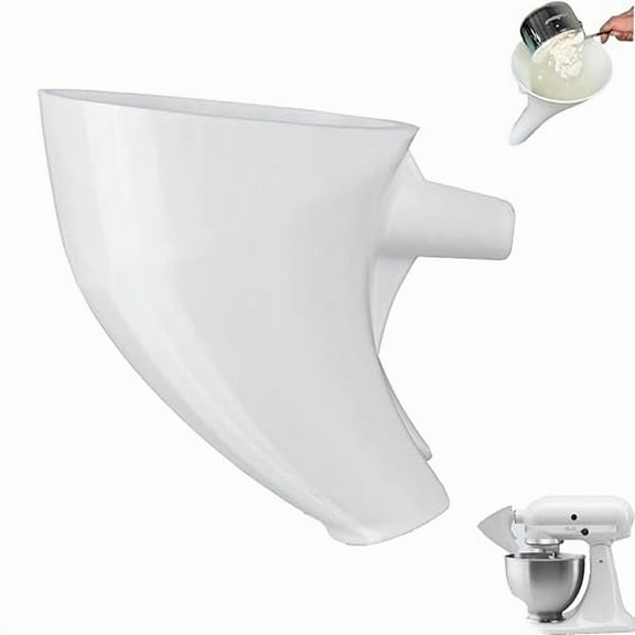 Flour Funnel for Kitchen Icing/Egg Mixture Funnel For Tilting Head Stand Mixer Gifts for Bakers