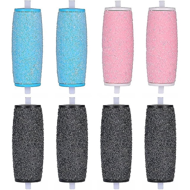 Paquete de 8 rodillos de repuesto extra gruesos para cabezales de rodillos Scholl Velvet Smooth Roller Grater