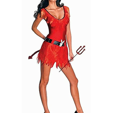 Fire Women's Medium Playboy Devil Costume Dress M