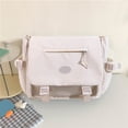 thumbnail image 5 of Leodye 1PCS Large Capacity Messenger Bag Simple Versatile Shoulder Crossbody Bag for School Daily Book Stationery Carrying -13.78x10.24x4.72in, 5 of 9