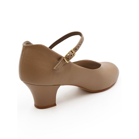Capezio Women's Jr. Footlight Character Shoe,Caramel,7 M US
