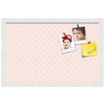 thumbnail image 2 of PinPix 22x14 Custom Cork Bulletin Board Baby Pink Chain Poster Board Has a Fabric Style Canvas Finish, Framed in Baby Pink Chain, by ArtToFrames (PinPix-575), 2 of 6