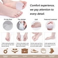 thumbnail image 2 of Almohadillas metatarsianas, 4 Uds., almohadillas para bolas de pies para un alivio rápido del dolor, suela suave, bola de Gel suave hecha de súper elástico, 2 of 5