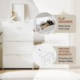 thumbnail image 3 of QinaQin Slim Three-Compartment Shoe Cabinet with a 31.5-Inch Recessed Design, Adjustable Shelves, and Freestanding Entryway Storage Unit, 3 of 9