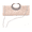 Beige, variant on Elegant Ruched Evening Clutch Bag, Rhinestone Ring Handle Crossbody Purse for Wedding Party Formal Events(Black)