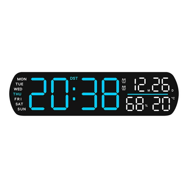 Despertador LED digital con pantalla de temperatura