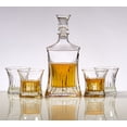 thumbnail image 4 of Whiskey Decanter Set of 5 – Luxury Whisky Decanter and Glass Stopper with 4 Old Fashioned Glasses - Premium Stylish Shape and Classic Design, 4 of 5
