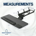 thumbnail image 4 of VIVO Black Premium Under Desk 27" Computer Keyboard and Mouse Tray, 4 of 7