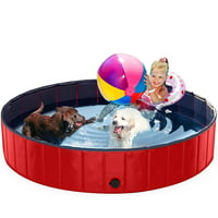 Elemore Home Foldable 47.3 x 12 Inch Slip-Resistant Material Dog Pools