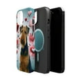 thumbnail image 2 of DistinctInk Tough Case for Apple iPhone 14 PLUS (6.7" Screen), Compatible with MagSafe Charging - Valentine's Day Airedale Terrier, 2 of 6