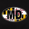 thumbnail image 3 of CafePress - Maryland MD Oval (W/Flag) Women's Dark T Shirt - Women's Traditional Fit Dark T-Shirt, 3 of 4