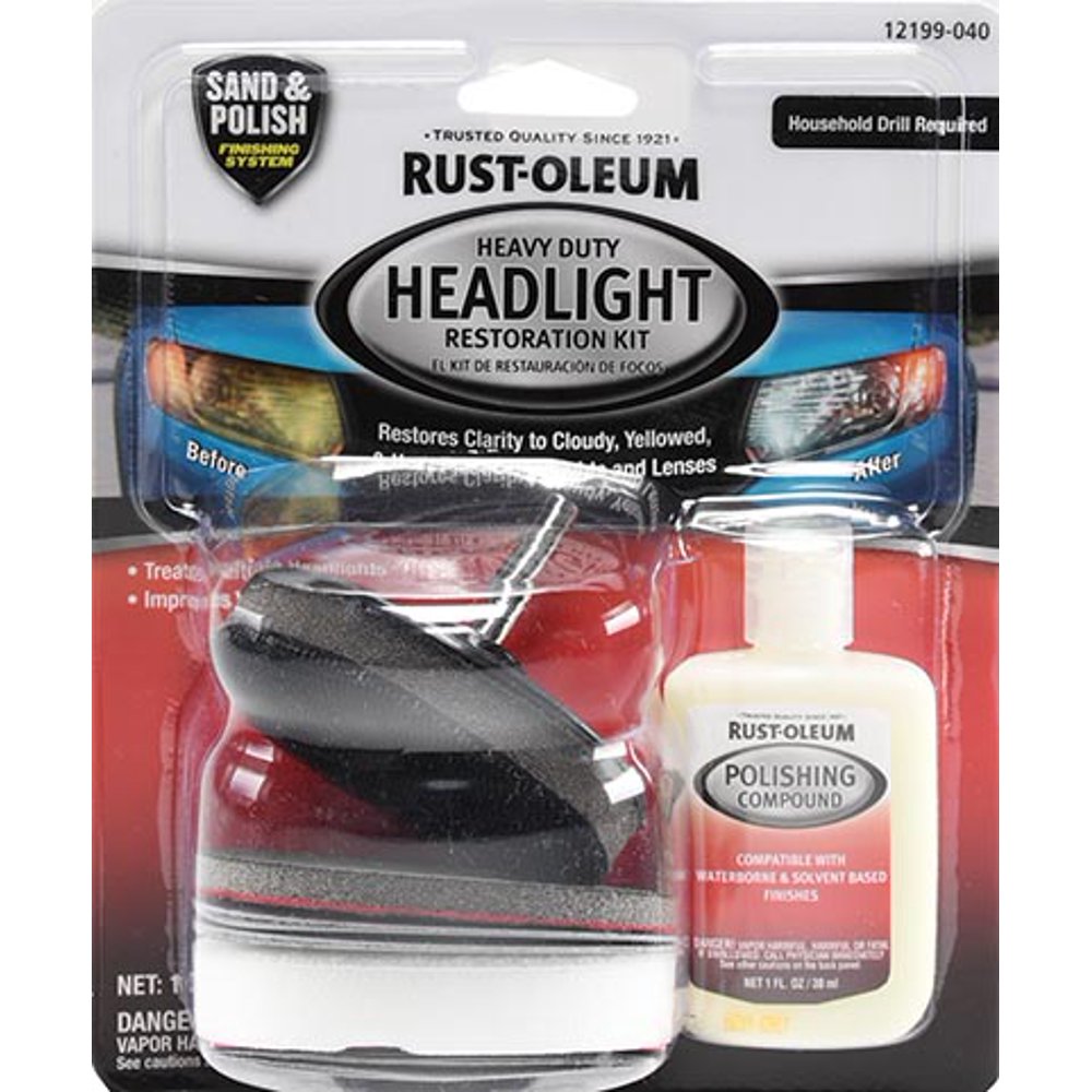 RustOleum Headlight Restoration Kit 1Pack, 12199040