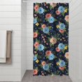 thumbnail image 2 of Pioneer Flower Floral Print Pattern Shower Curtain 36"x72", Bathroom Decorative Shower Curtain Set with 12 Hooks, Waterproof Washable, 2 of 6