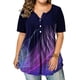 thumbnail image 3 of Camiseta Manga corta Estampado Blusa Botón Blusa suelta Mujer Top de verano, XL Methold  AP001912-02, 3 of 6
