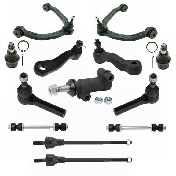 TRQ 13pc Steering Suspension Kit Control Arms Ball Joints Tie Rods End Links PSA66590 Fits select: 2016-2018 CHEVROLET EXPRESS G2500, 2016-2018 CHEVROLET EXPRESS G3500