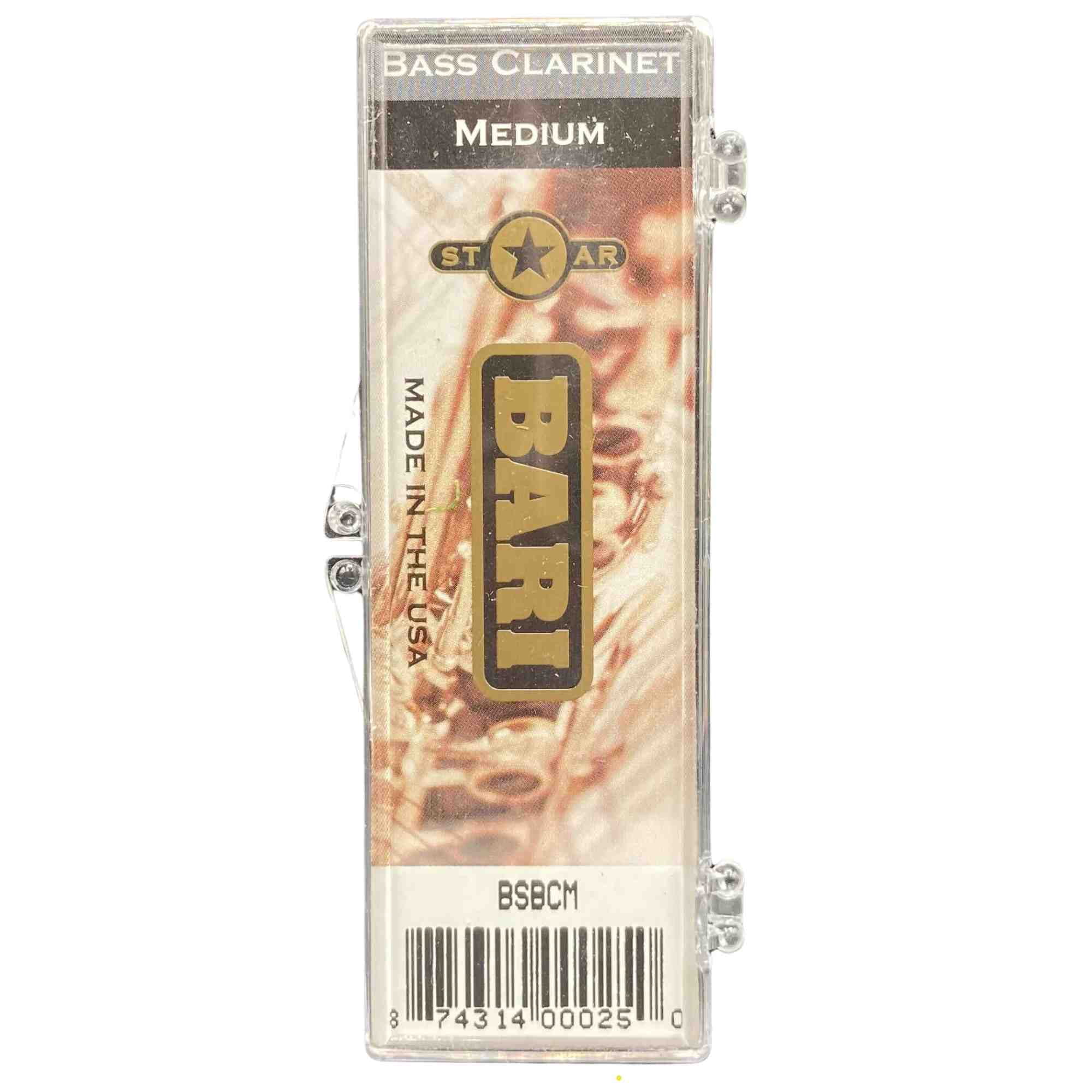 Bari Synthetic Bass Clarinet Gold Star Reed - Strength 3.0-3.5 - Medium